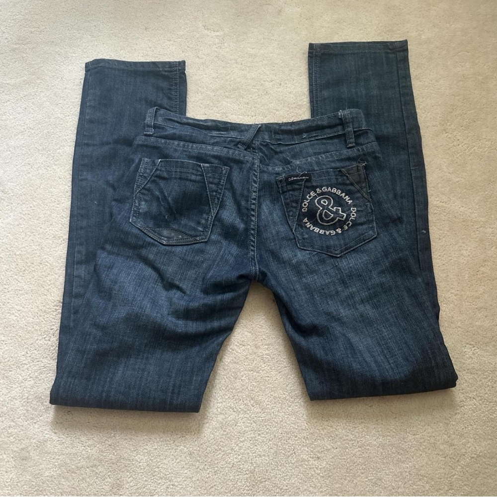 Vintage Dolce & Gabbana Dark Blue Straight Leg Jeans